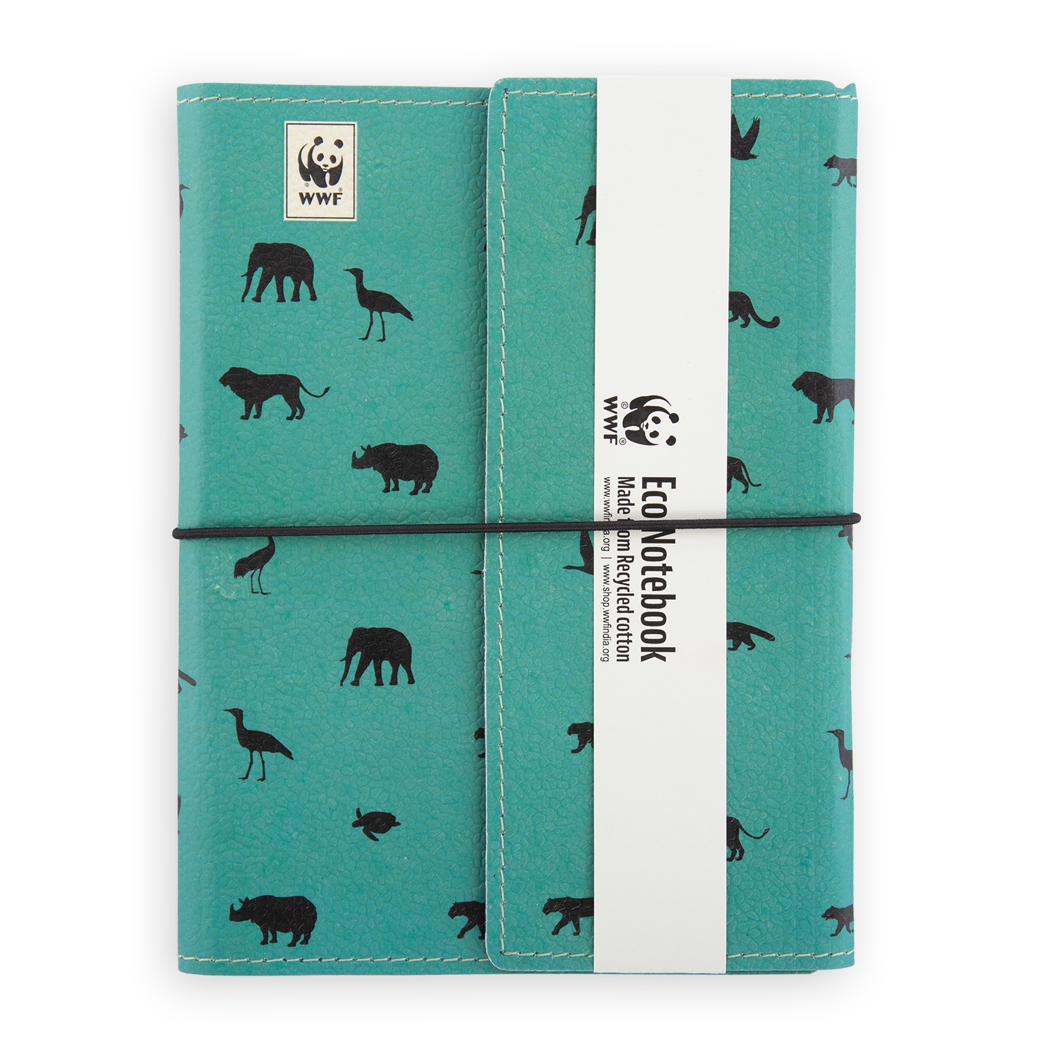 ECO Notebook – Animal Print Aqua Green – WWF Nature Store
