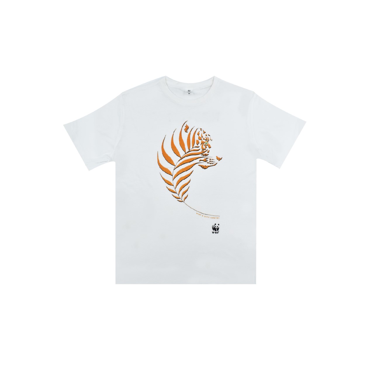 T-Shirt – Tiger Print White - WWF Nature Store