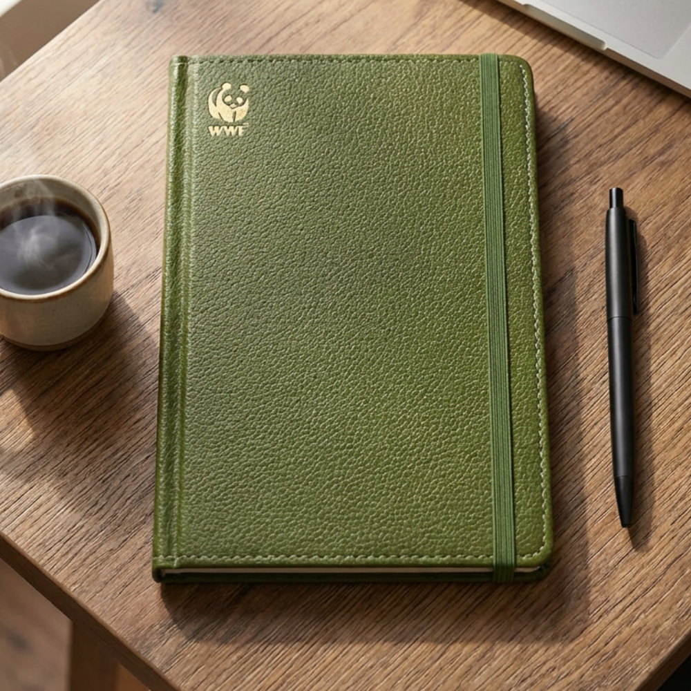 ECO Hard Cover Notebook - Olive Green - Image 2
