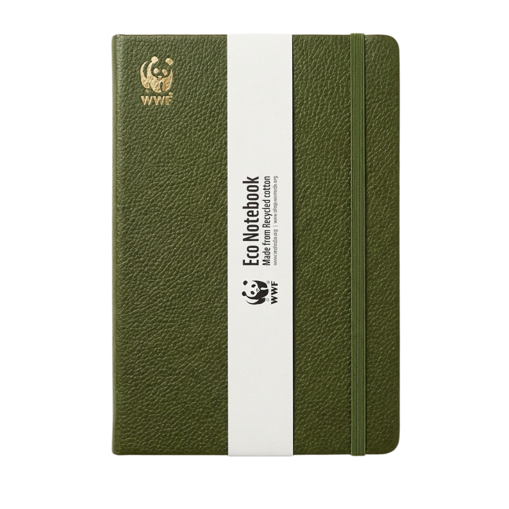 ECO Hard Cover Notebook - Olive Green - Image 3