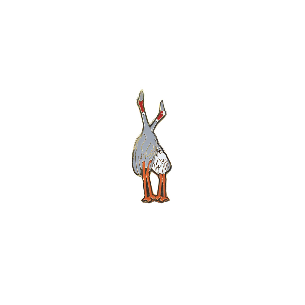 Sarus Crane Pair- Lapel Pin