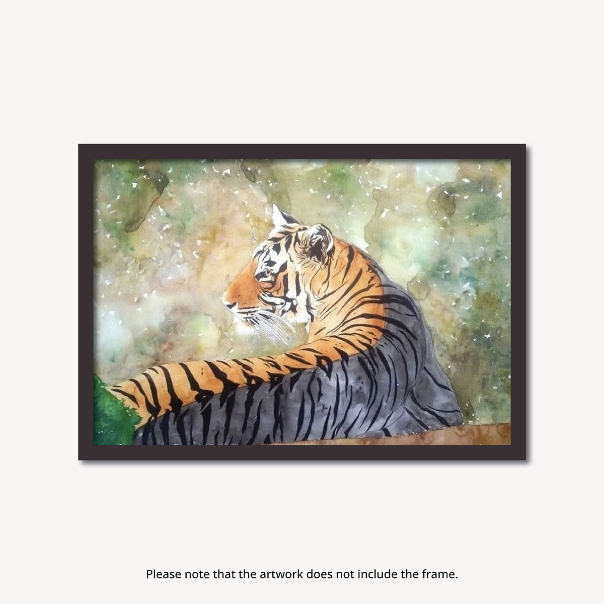 Painting: Tiger Basking in Sun (Unframed)