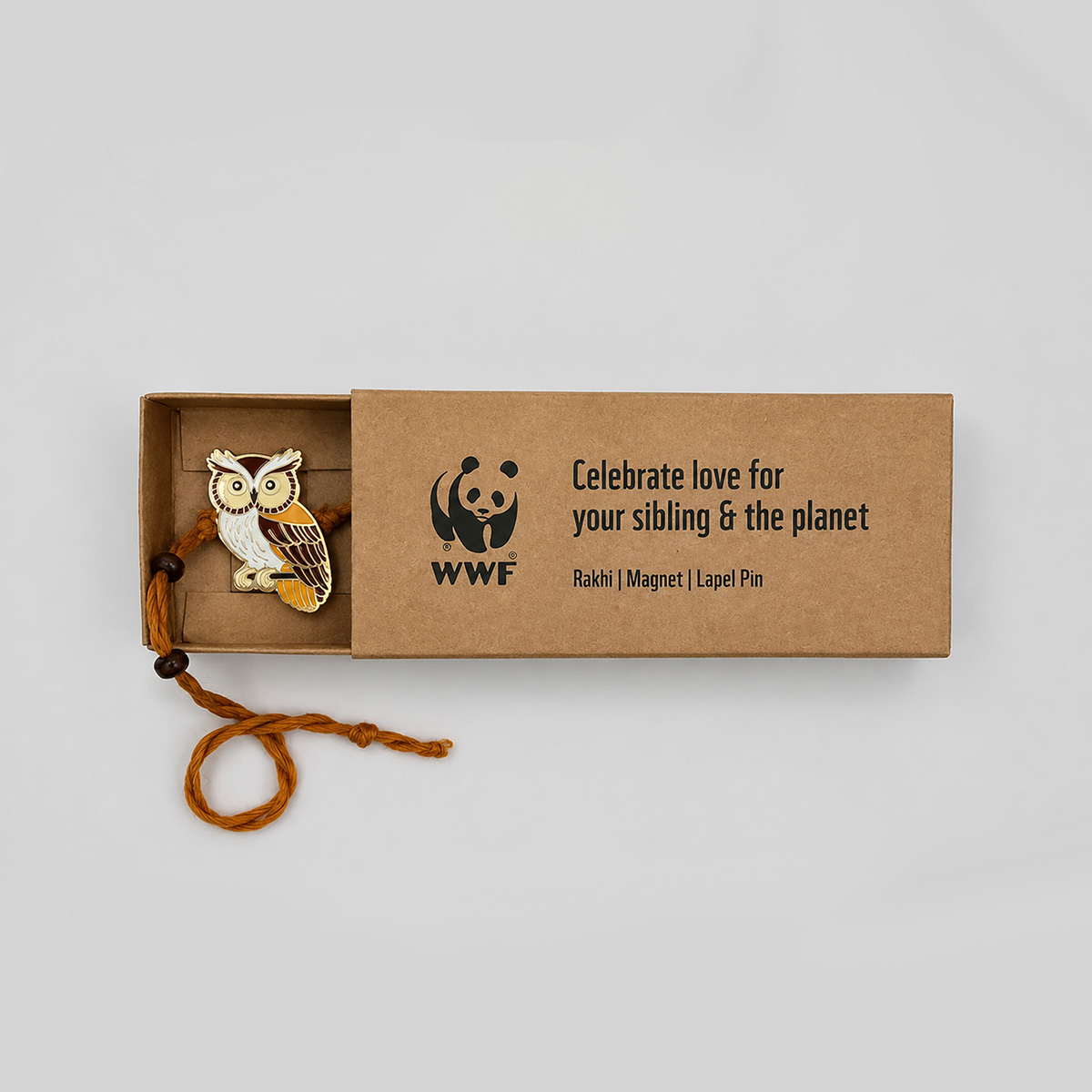 Owl- Rakhi | Lapel Pin | Magnet