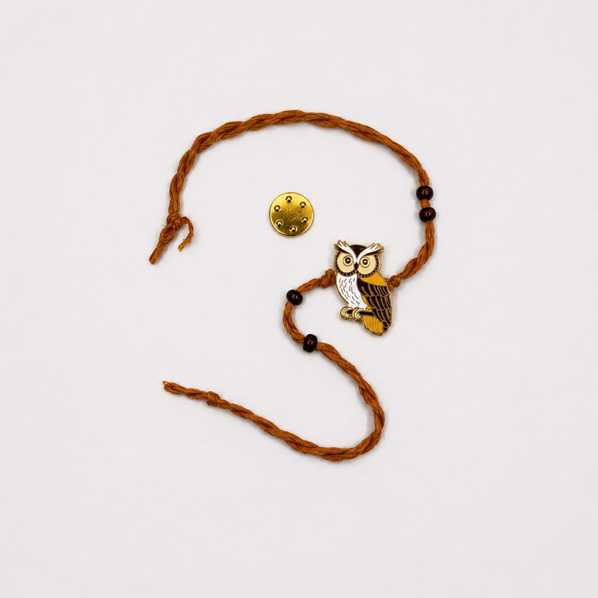 Owl- Rakhi | Lapel Pin | Magnet - Image 2